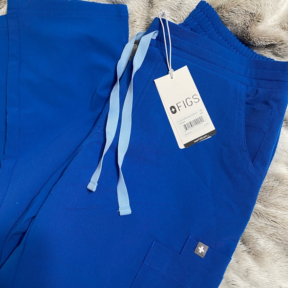 FIGS Royal Blue Yola Skinny Scrub Pants XS Regular